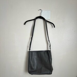All Saints Grey Leather Cross Body Bag